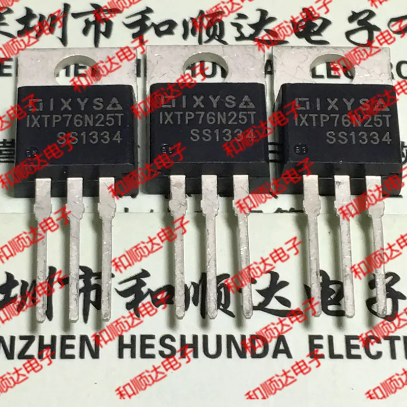 10PCS IXTP76N25T TO-220 250V 76A