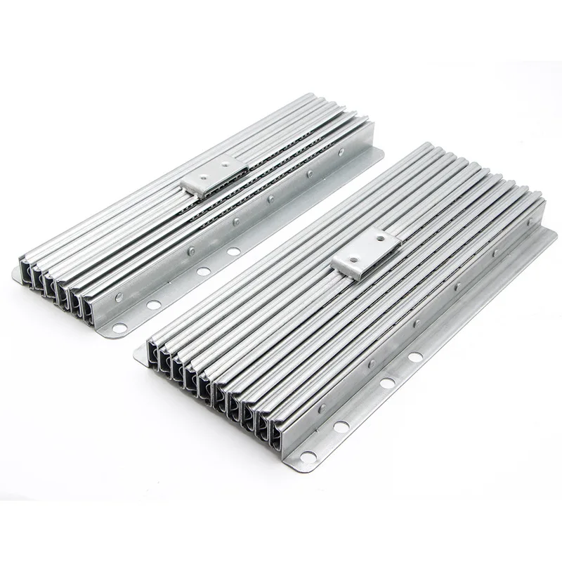 Unsichtbare Tisch Teleskop Guide Aluminium Legierung Multifunktionale Klapp Verlängert Push-pull Guide Tabelle Schiebe Schiene Hardware