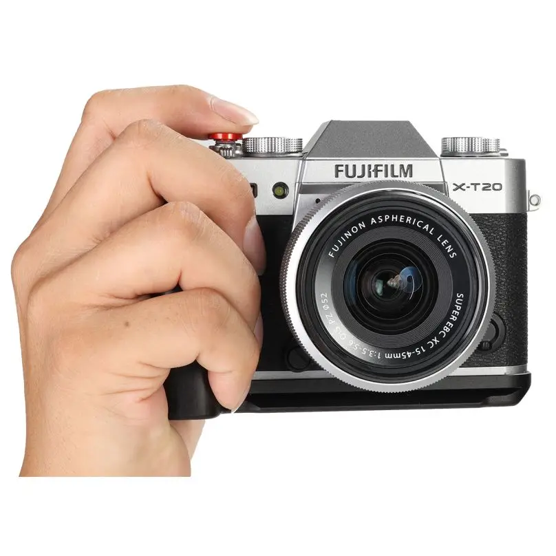 WEPOTO Fujifilm X-T10 X-T20 X-T30 Hand Grip โลหะไม้มะเกลือไม้ GP-XT20