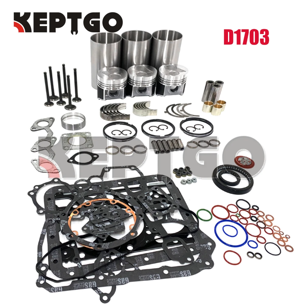 

New D1703 Overhaul Rebuild Kit For Kubota