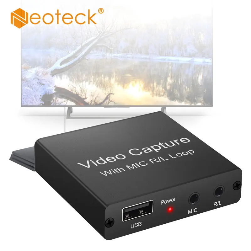 

LiNKFOR USB2.0 карта захвата с hdmi-совместимым loop out 4k карточка захвата игры 1080P HDMI к USB 2,0 видео захвата в реальном времени