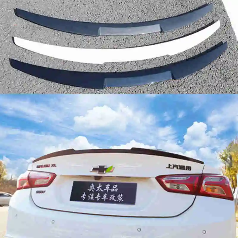 For Chevrolet Malibu XL Spoiler 2016-2022 Year Glossy Carbon Fiber Rear Wing M4 Style Accessories Car Refitt Spoiler