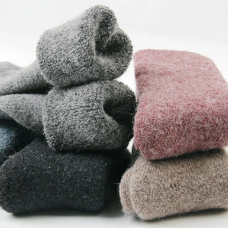 High Quality Wool Socks Super Thicker Women Winter Warm Socks 7 Color Women Female Tube terry Socks