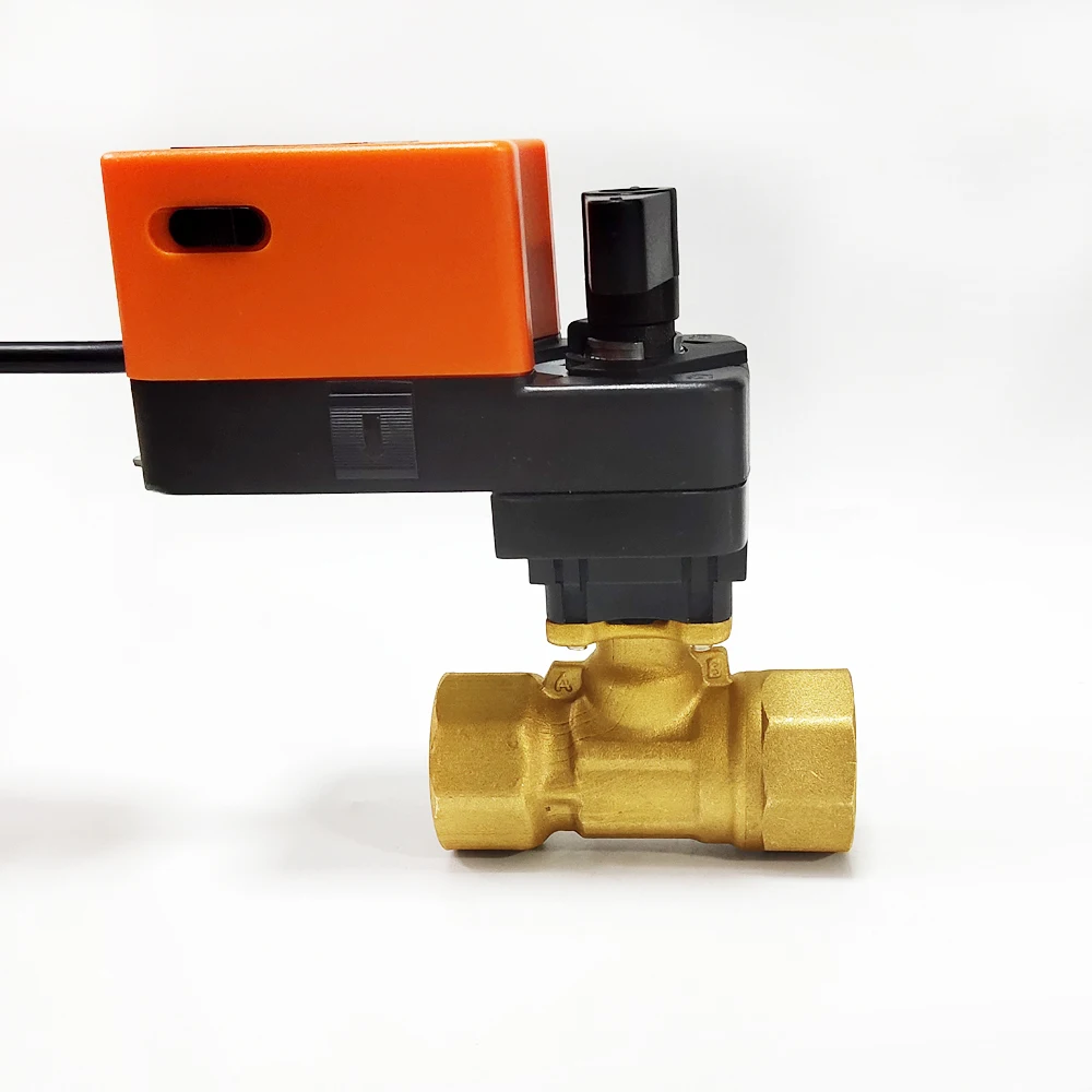 

3/4'' Proprotion Valve 2 way, AC/DC24V With manual override Electric Modulating valve 0-10V for water flow regulating