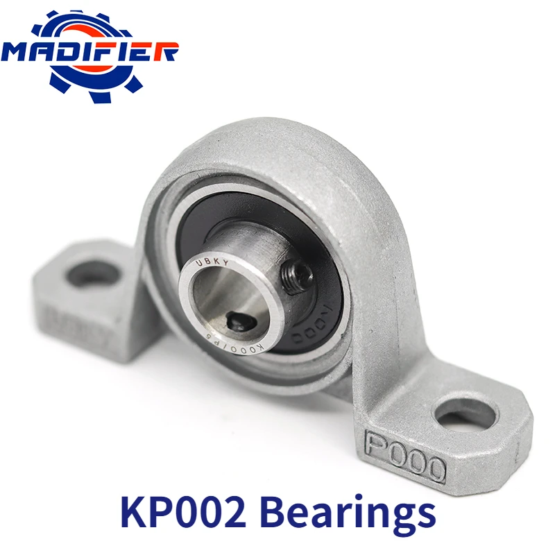 1pcs KP002 KFL002 Zinc Alloy 15mm Bore Diameter Ball Bearing Pillow Block Mounted Support 3D Printer Accessories