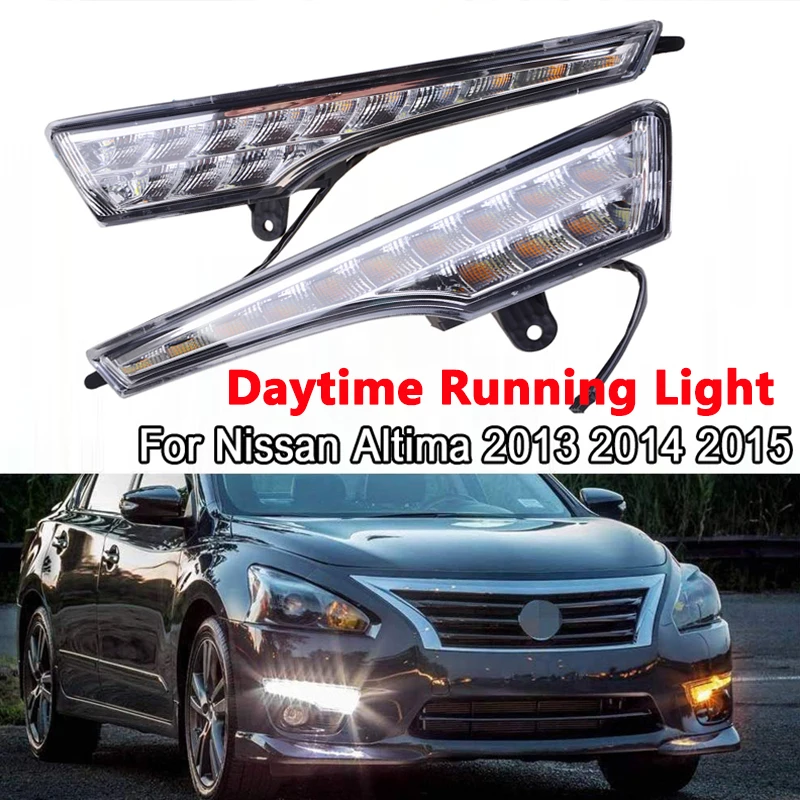 

Rhyming Car Daytime Running Light DRL With Turn Signal Fog Lamp Assembly Fit for Nissan Teana ALTIMA 2013 2014 2015 2016