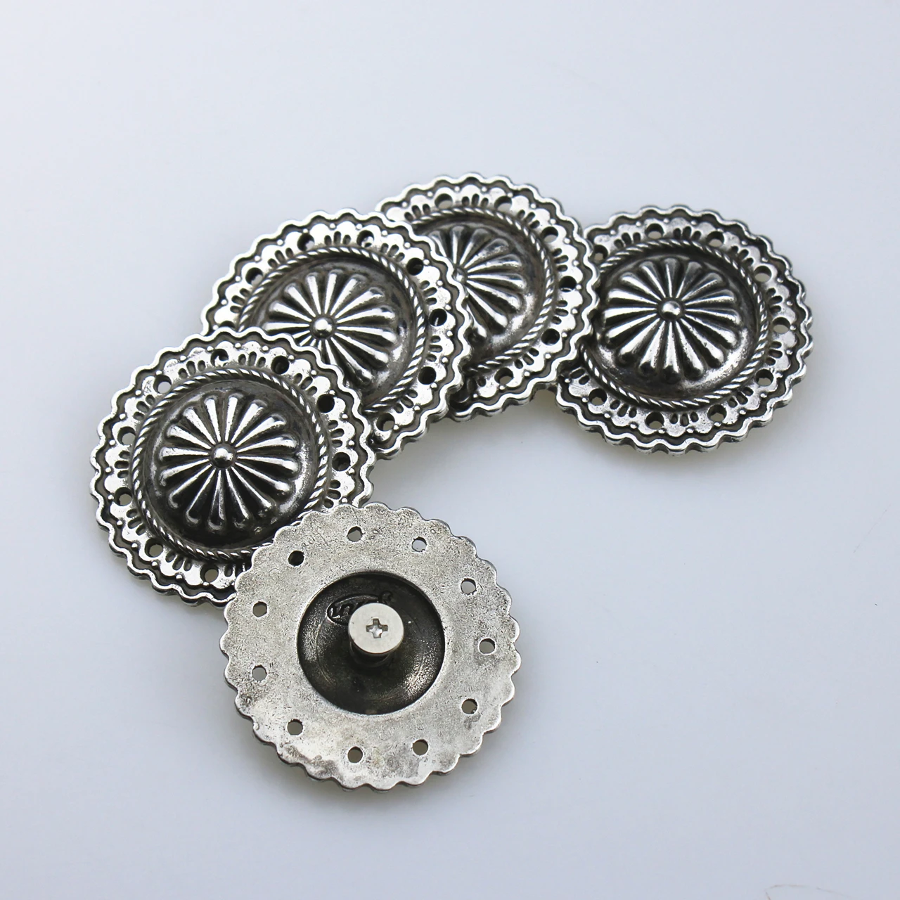 Leather Craft Hardware Metal Conchos Antique Silver Finish 607137-32/36 Diy Accessories