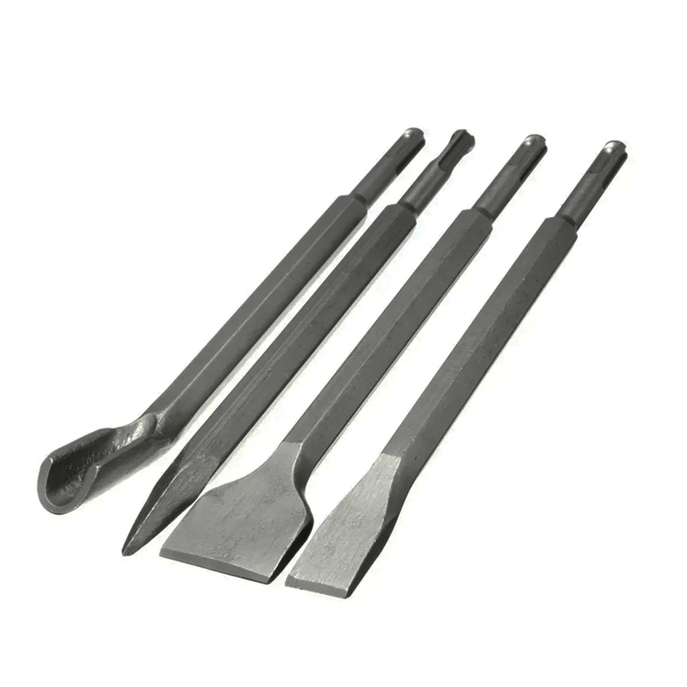 Sds Plus Beitels Set 1Pc 250Mm Elektrische Hamer Boor Punt Groove Guts Platte Beitel Breken Beton Baksteen muur Boren