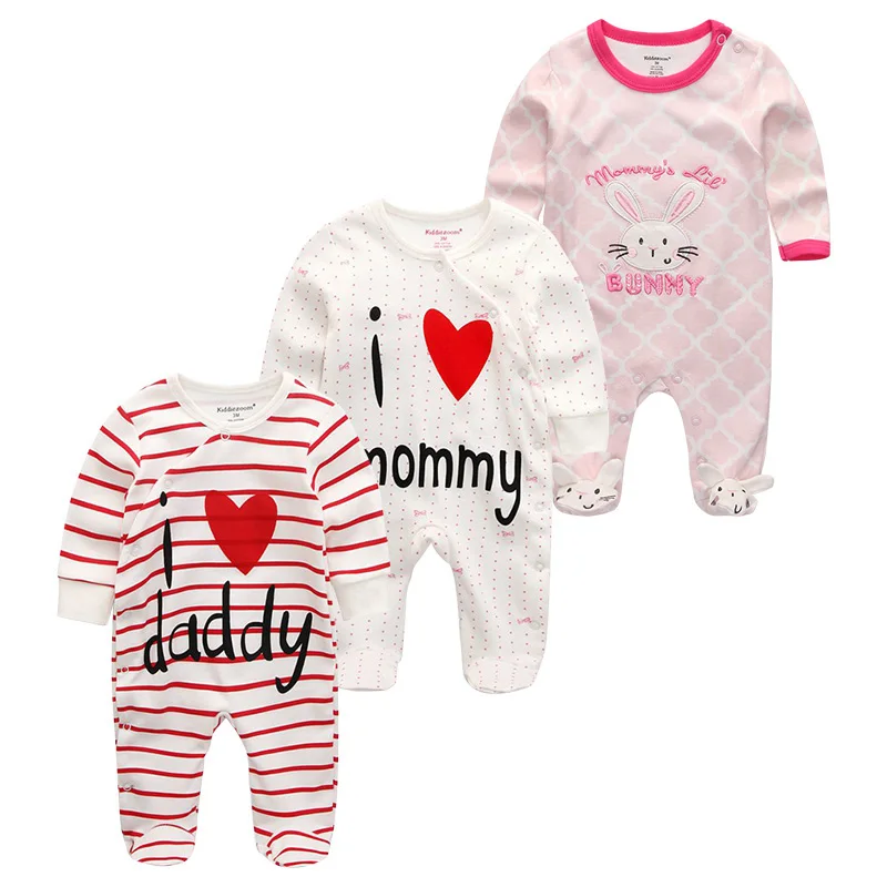 Baby Boy Clothes Long Sleeve Unisex Newborn Bodysuits 0-12M Cotton Baby Girl Clothes Jumpsuit Roupa de bebe