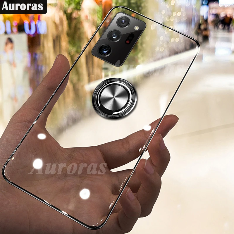 

Aurora For Samsung Note 20 Ultra Case Anti-fall Clear Case Shockproof With Ring Soft Cover For Samsung Galaxy Note 20 S20FE Case
