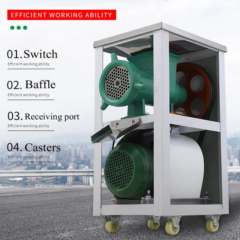 Электрическая мясорубка, коммерческая большая многофункциональная дробилка для костей, высокая мощность 3000 Вт