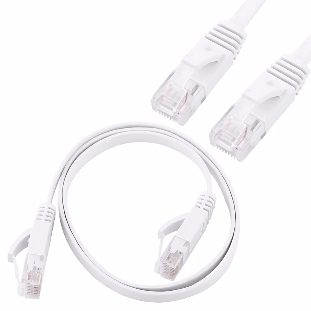 CAT6 CAT6a kabel sieciowy LAN płaski kabel sieciowy RJ45 szybki STP Gigabit z pozłacanym przewodem do przełącznika/routera/modemu