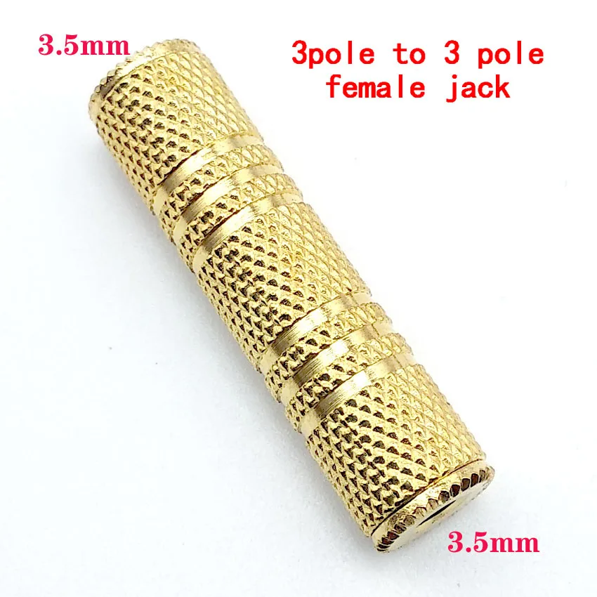 2pcs Stereo 3.5mm 3 pole to 3pole 1/8\