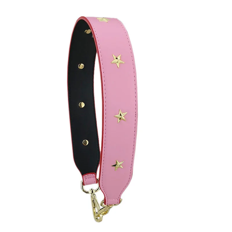 Women PU 64cm Single Shoulder Bag Strap Fashion New Star Replacement Handbag Belt Female Colorful Leather Bag Parts Handles