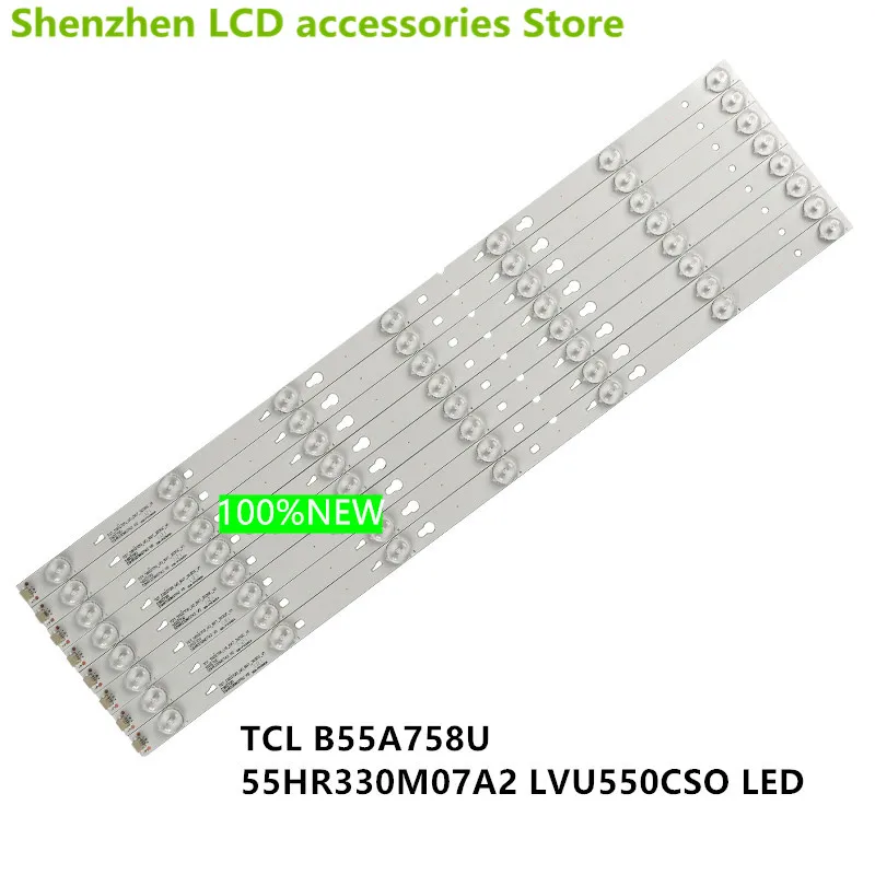 FOR  NEW B55A758U   55HR330M07A2    LVU550CSOT   57CM   6V  55 inch use  aluminium 100%new  LCD TV backlight bar   7LED 