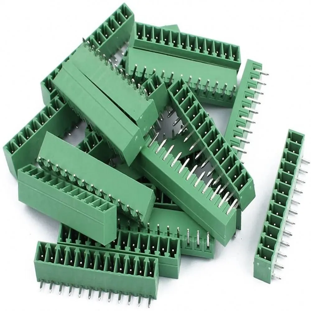 100PCS 15EDG 3,81mm KF2EDG PCB Schraube Terminal Block Stecker 3,81 MM Pitch Header Buchse 2/3/4/5/6/7/8/9/10/12P – Detail 7