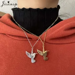 Cute Hummingbird Stainless Steel Necklace Women Gold Silver Color Origami Bird Pendants & Necklaces Jewelry Collares Femme 2025
