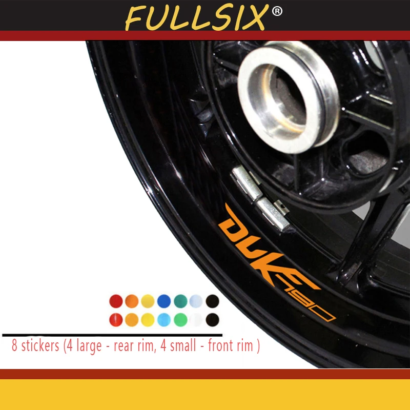 

New Motorcycle Modified Wheel Sticker Waterproof Reflective Wheel Decal Color Wheel Side Strip for KTM Duke 790