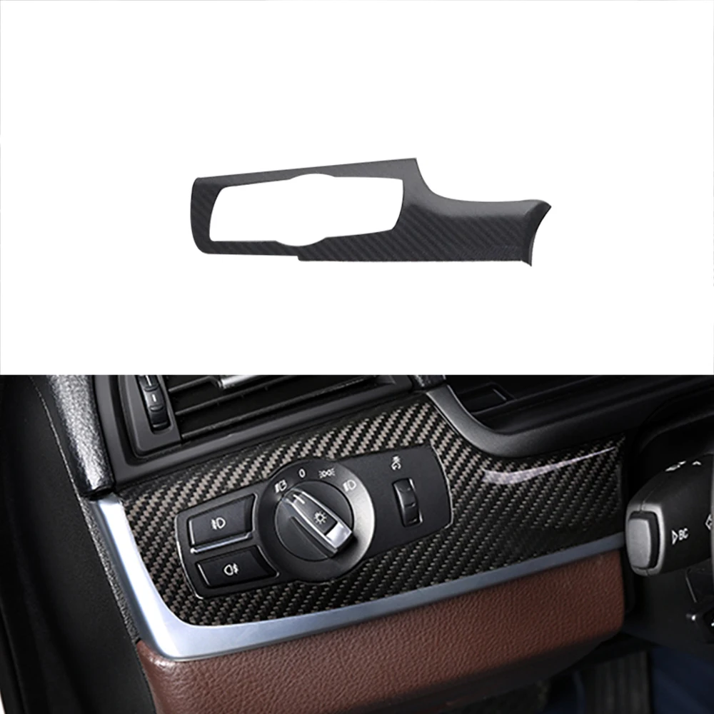 RHD only 9pcs Interior Trims Real Dry Carbon Fiber Add on Style For BMW 5 Series F10 Dashboard Cover Door Trims