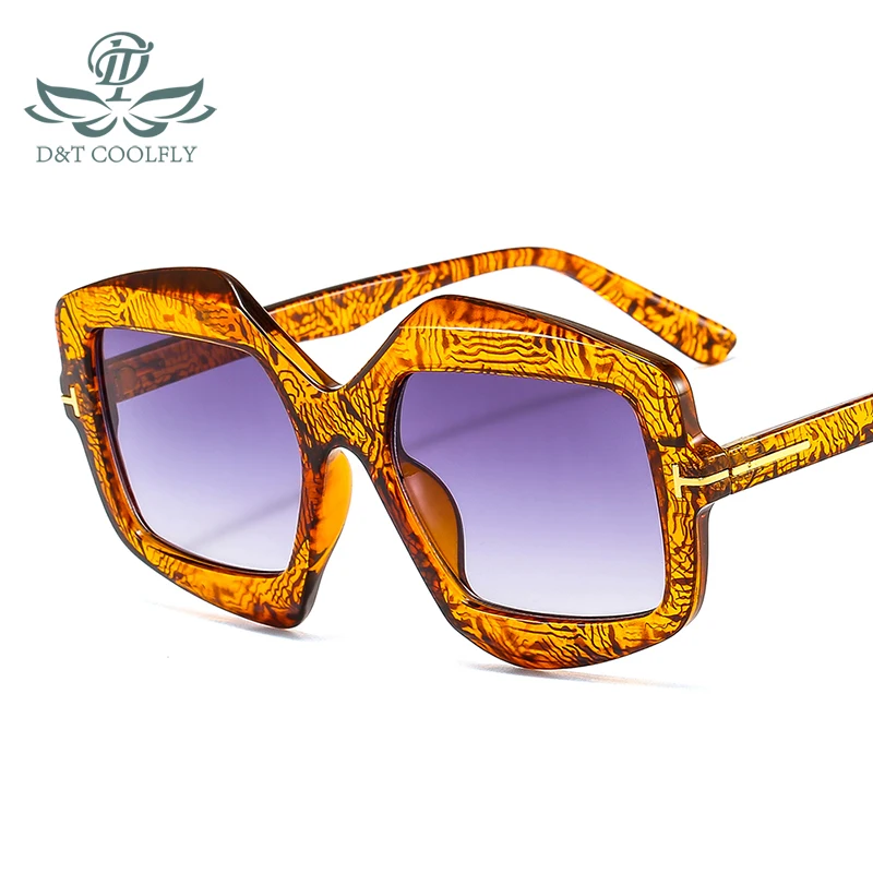 D&T 2020 New Arrival Fashion Shield Sunglasses Brand Designer Luxury Color Lens PC Frame Ultraviolet-Proof Cool Women Sunglasses