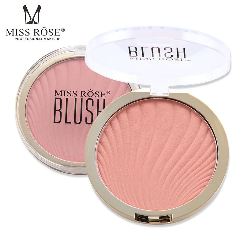 MISS ROSE Six-Color Matte Blush Rouge Nude Makeup Powder Wholesale Lasting Natural Brighten Skin Color Cosmetic Gift for Girl