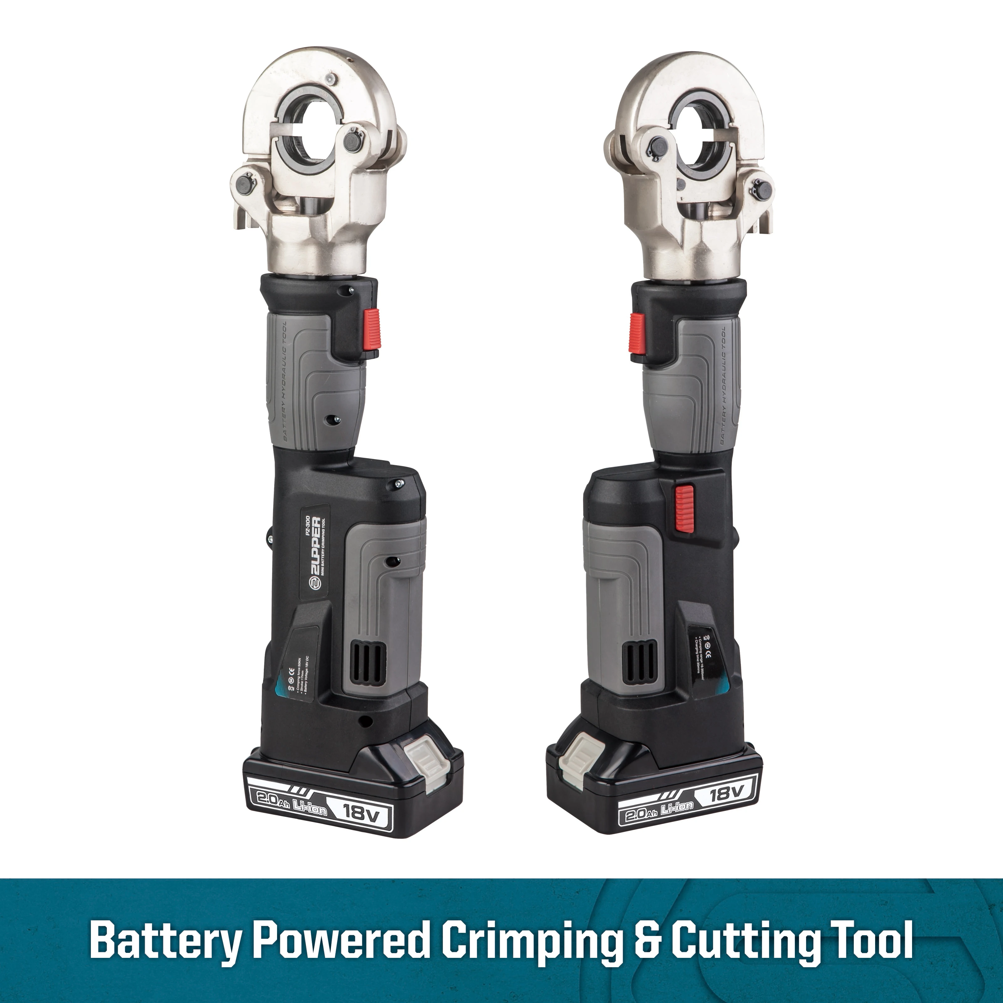 Ztop بطارية صغيرة تعمل بالطاقة أداة العقص مع قوة عالية والأداء PZ-300 المدى 16-300mm ² العروات كابل