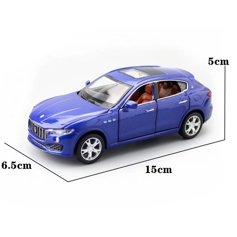 1:32 Scale Diecast Toy Model Maserati Levante SUV Car Pull Back Sound & Light Doors Openable Car Educational Collection Gift