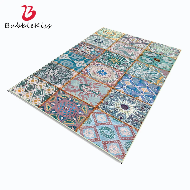 Bubble Kiss Carpet For Living Room Modern Green Geometric Rectangle Home Bedroom Bedside Rug Kitchen Floor Door Matnkle Mat