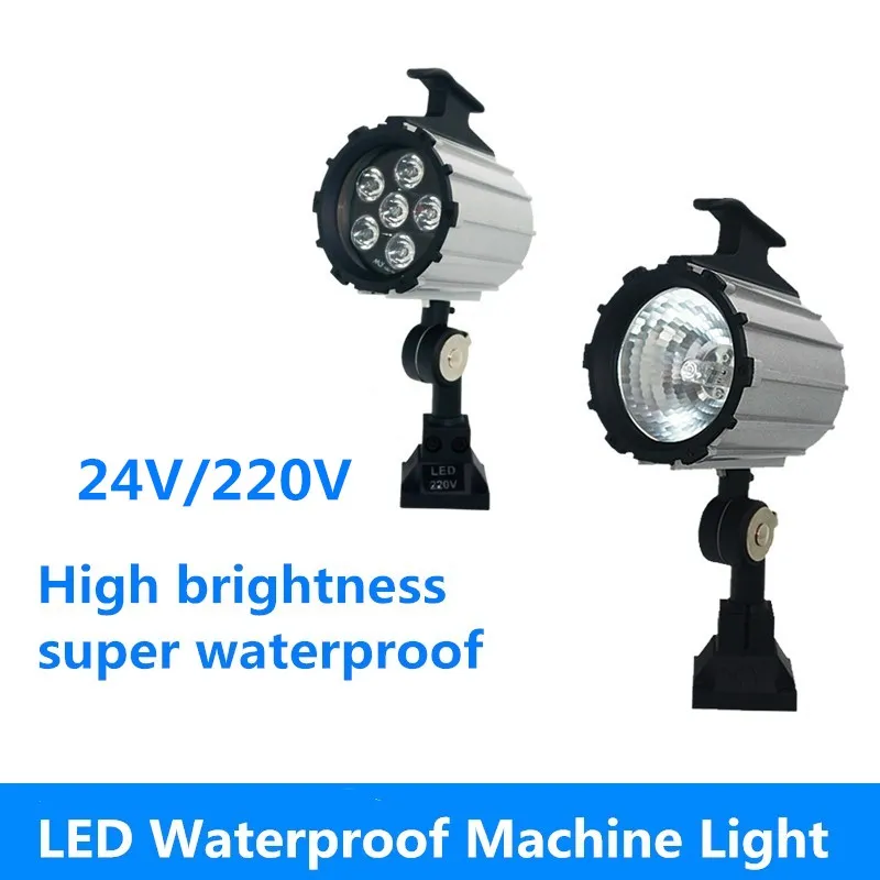 LED Machine Tool Operation Light Long Arm Foldable Waterproof Energy-Saving CNC Lathe Equipment Lighting 24V 220V Direct Sales