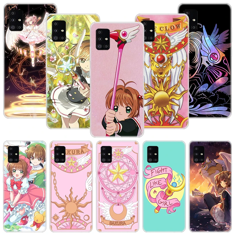 Card Captor Sakura Anime Phone Case For Samsung Galaxy A51 A71 A41 A31 A21S A11 A01 A70 A50 A40 A30S A20E A20S A10S A6 A7 A8 A9