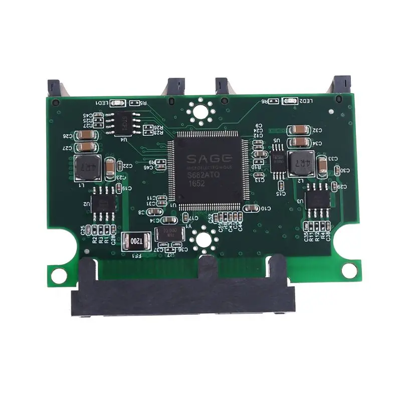 D7YC Memory Card Adapters 2 Port Dual SD SDHC MMC RAID to SATA Adapter Converter with Enclosure Case Supports for Windows