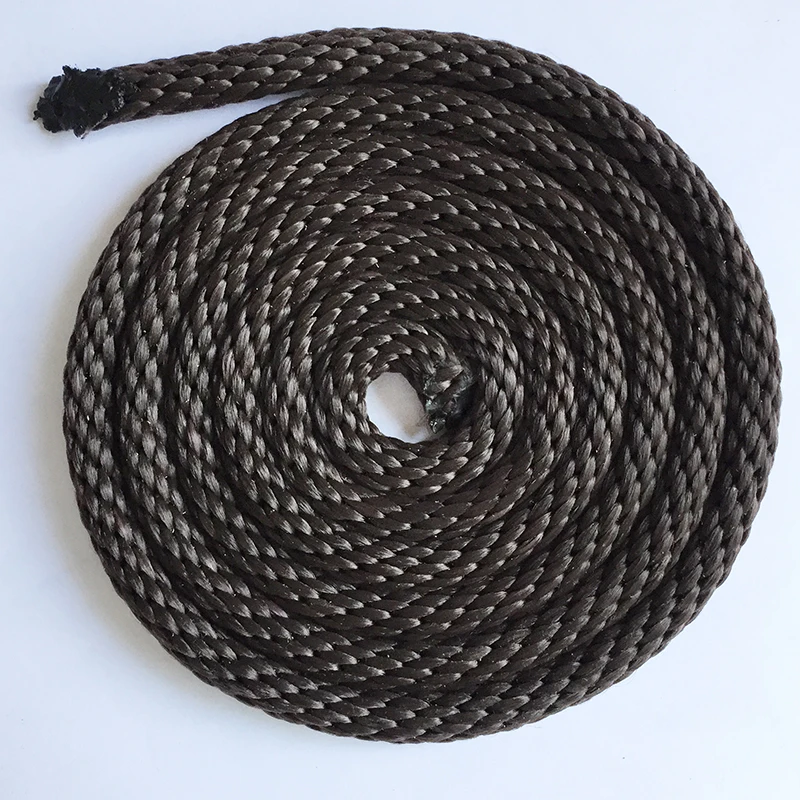 Diameter 9mm Tracking Round Rope Outdoor Walking Training braided Nylon rope blue coffee red green collor nylon rope