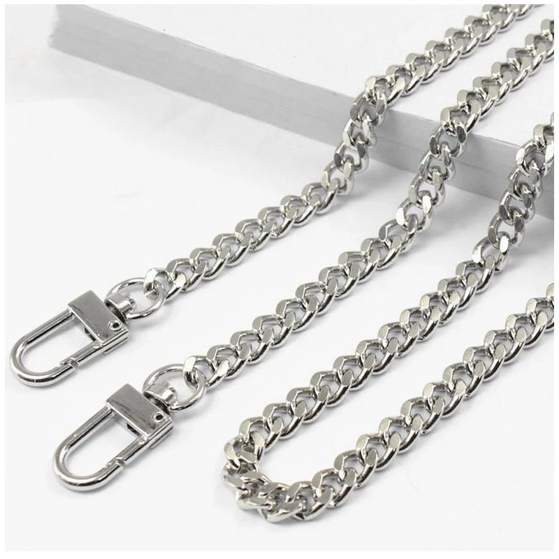 Little Steel Chains 7.5mm Replacement Purse Chain Shoulder Crossbody Bag Strap for Small Handbag, Clutch Handles DIY Accessories