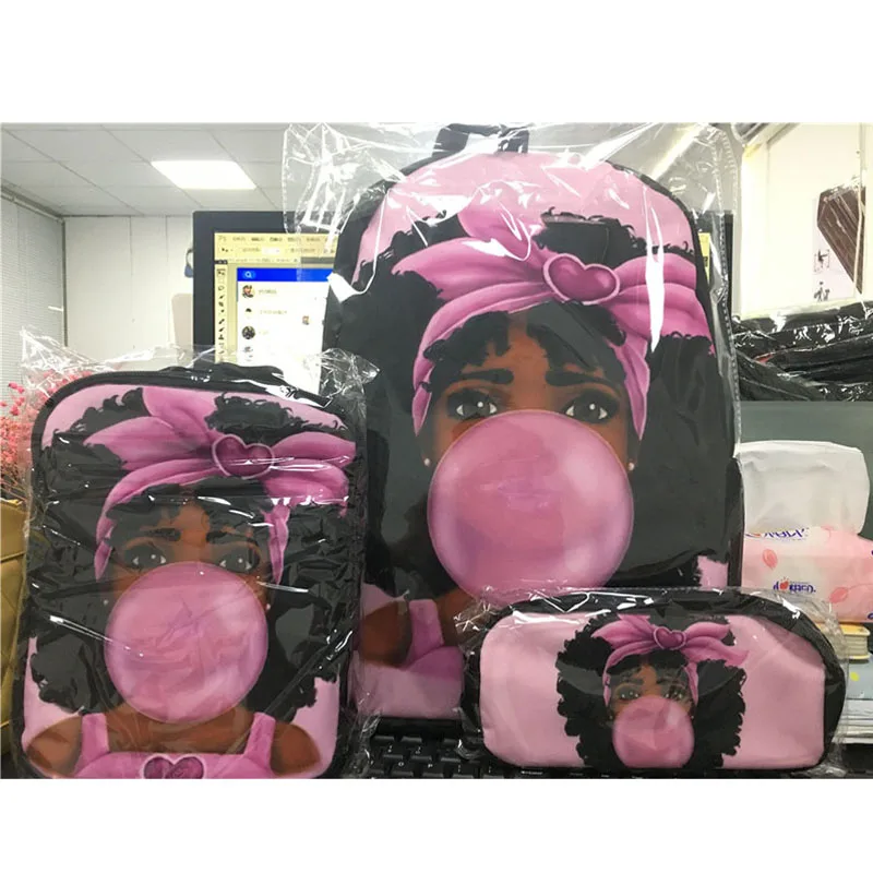 Mochila escolar con estampado de dragón de música única, mochilas escolares para niños y niñas, mochilas para estudiantes, juego de mochilas blancas y negras