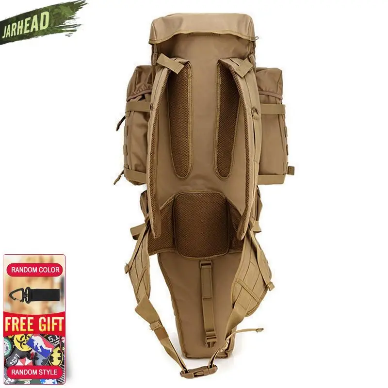 911 Military Combined Backpack 70L Large Capacity Multifunction Rifle Rucksacks Men Travel Trekking Tactical Assault Knapsack