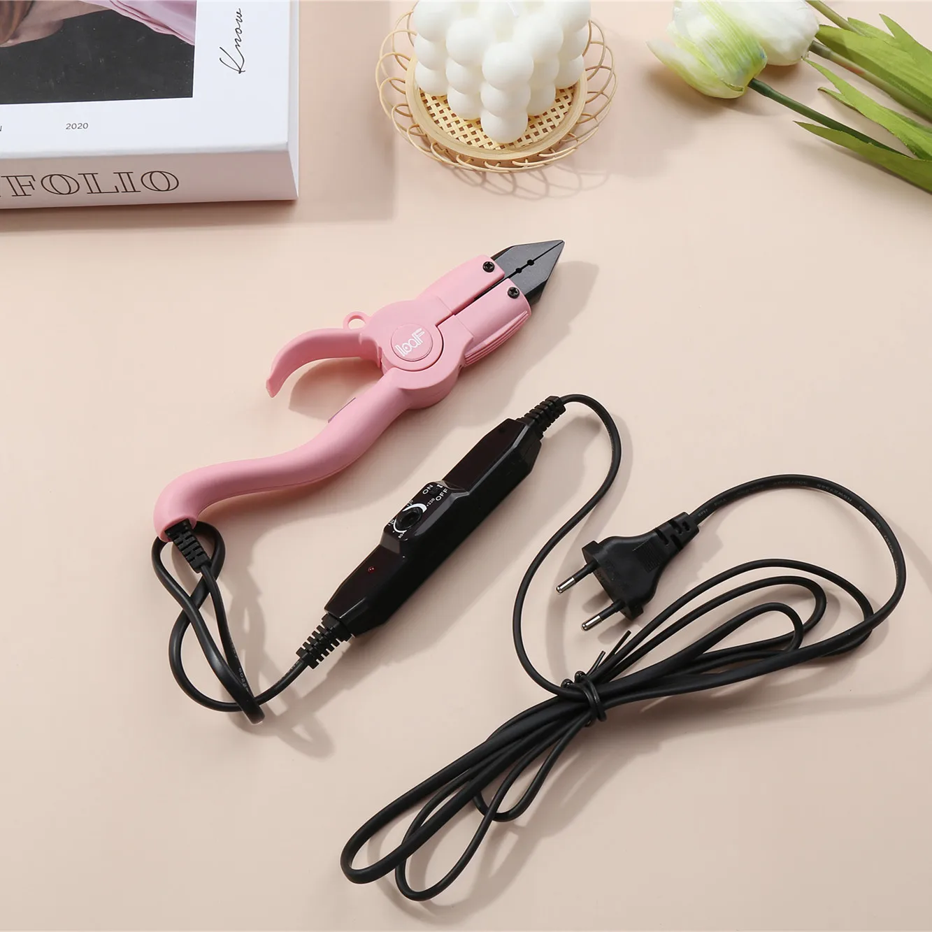 Professione loof regolabile estensione dei capelli di fusione del ferro pre bonded cheratina connettore di calore bacchetta ferro tool kit