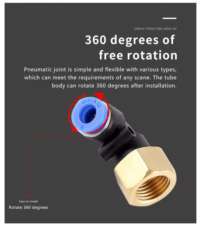Pneumatic Air Connector Fitting PC/PCF/PL/PLF 4mm 6mm 8mm Thread 1/8" 1/4 3/8 1/2 Straight Hose Fittings Pipe Quick Connectors - Image 3