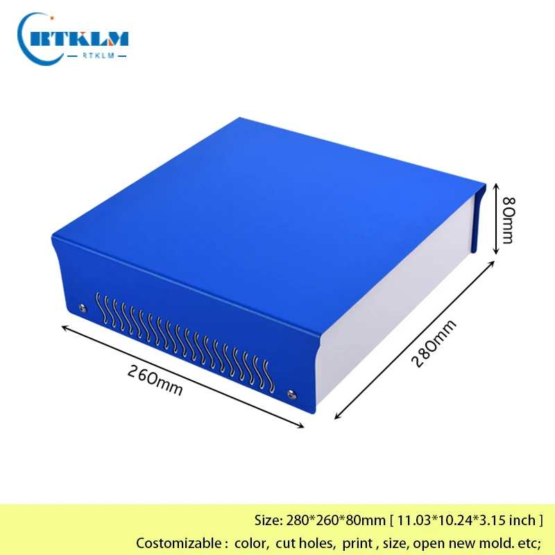 Iron project box DIY junction box Power control instrument enclosure iron electronic metal distribution box 280*260*80mm