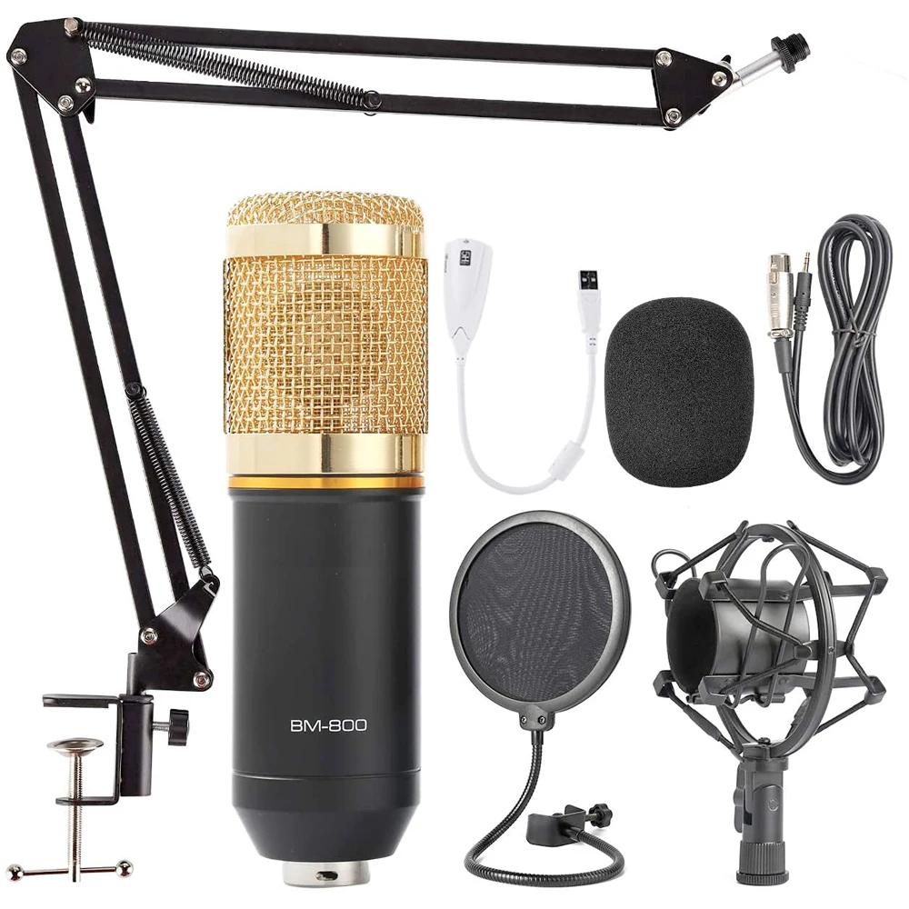 Radio broadcasting songs recording BM800 Karaoke Audio Streaming voice voice Radio microphone