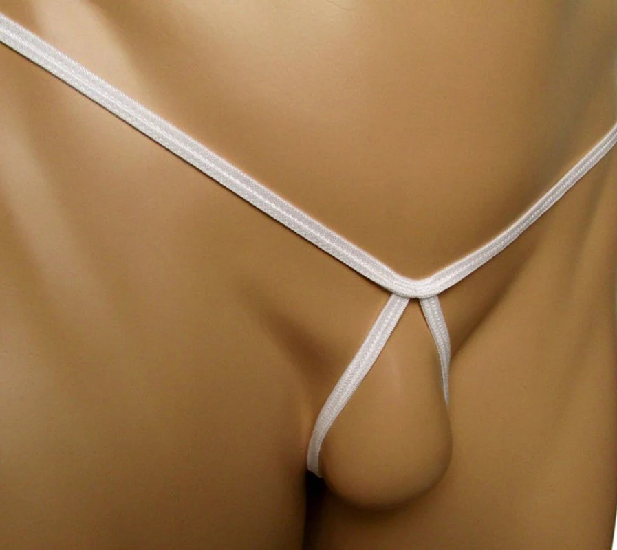 Men\'s Almost Naked Hot G strings Open Cortch Breathable sexy Man jockstrap cock ring Thong sissy Underwear