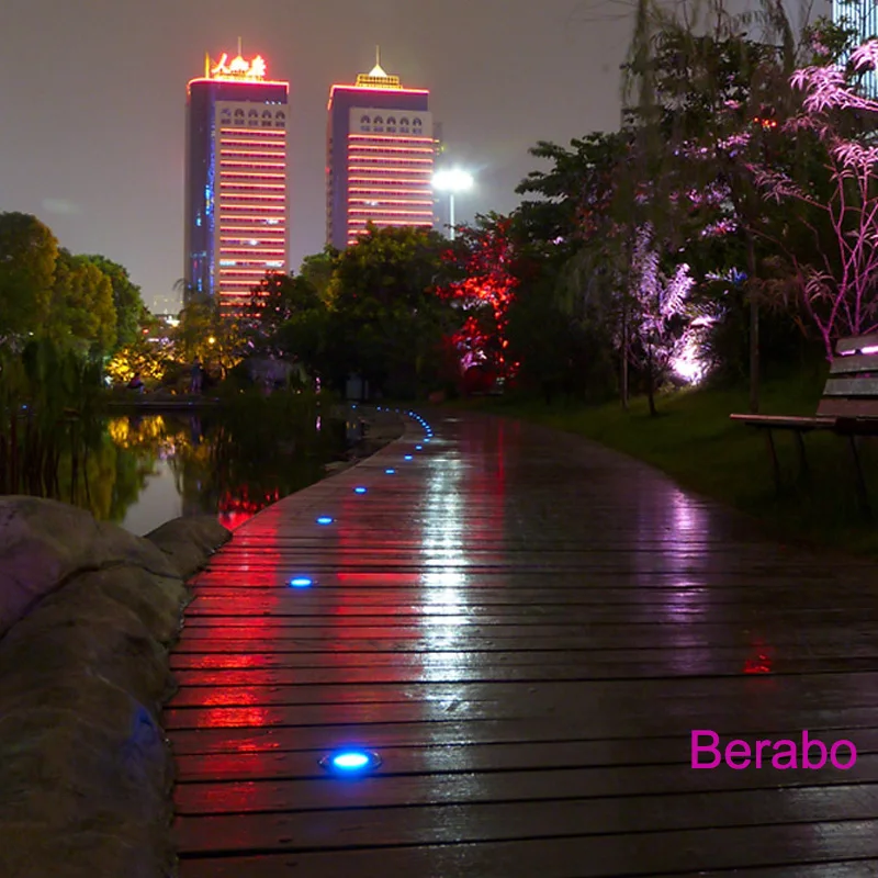 Wasserdichte LED-Gartenleuchte Unterirdisch 3W6W18W IP67 Außenbereich Eingebaute Gartenweg-Spotleuchte Fernbedienung RGB LED Bodeneinbauleuchte – Detail 9