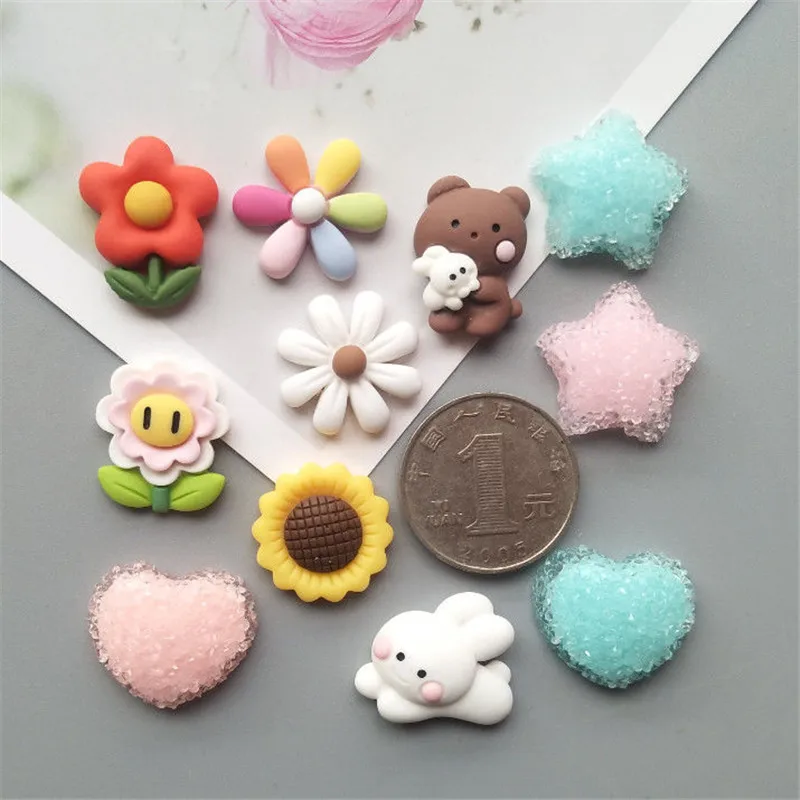 6~12pc Cute Cartoon Mini Fridge Magnet Food Rabbit Flower Refrigerator Magnetic Stickers Fridge Magnet Home Decor