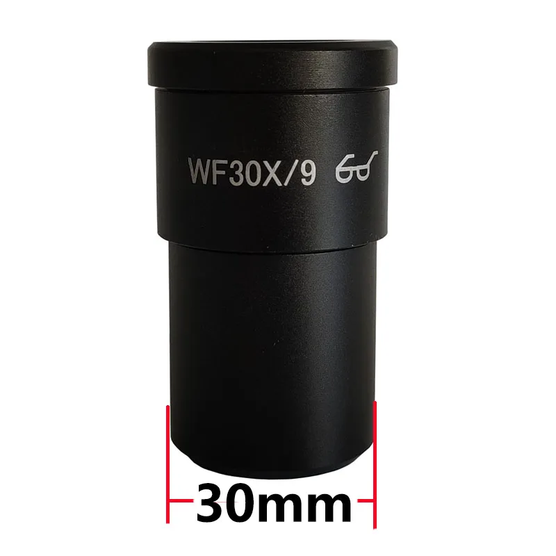 2PCS Stereo Microscope 30X Widefield Eyepiece Lens High Eyepoint Ocular 30mm Mounting Size WF30X 9mm
