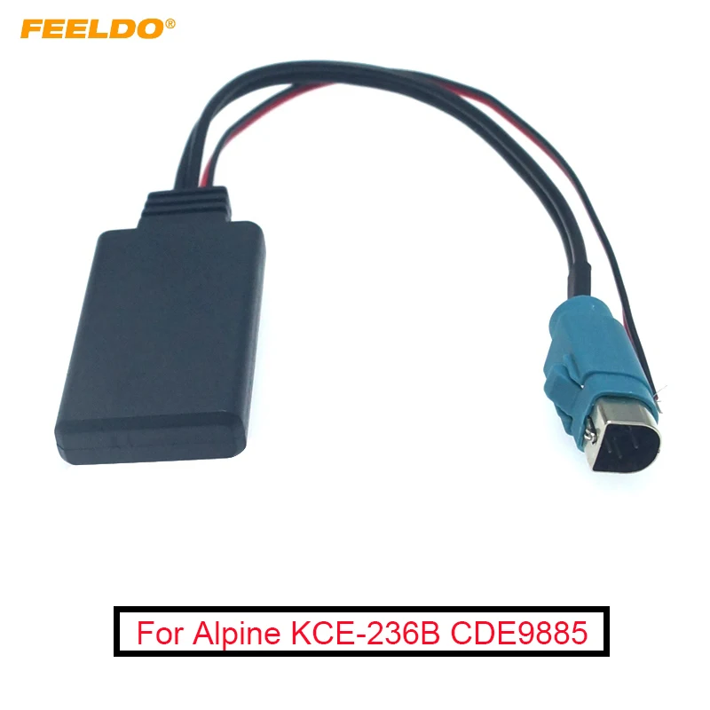 

FEELDO Car AUX Input Wireless bluetooth Module Audio Radio AUX Adapter For Alpine KCE-236B CDE9885 9887 Cable