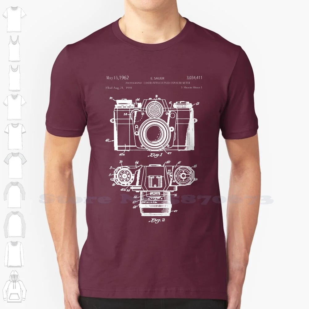 Summer S Fashion T Shirt Hank Player 35mm Camera Patent' Men's T Shirt