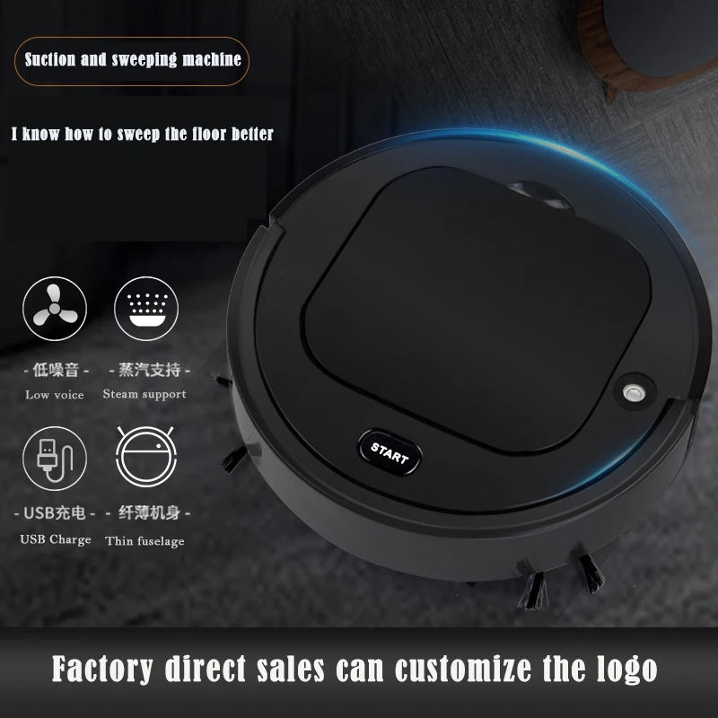 Multifunctional Robot Vacuum Cleaner , 3-In-1 Auto Rechargeable Smart Sweeping Robot Dry Wet Sweeping Vacuum Cleaner Home