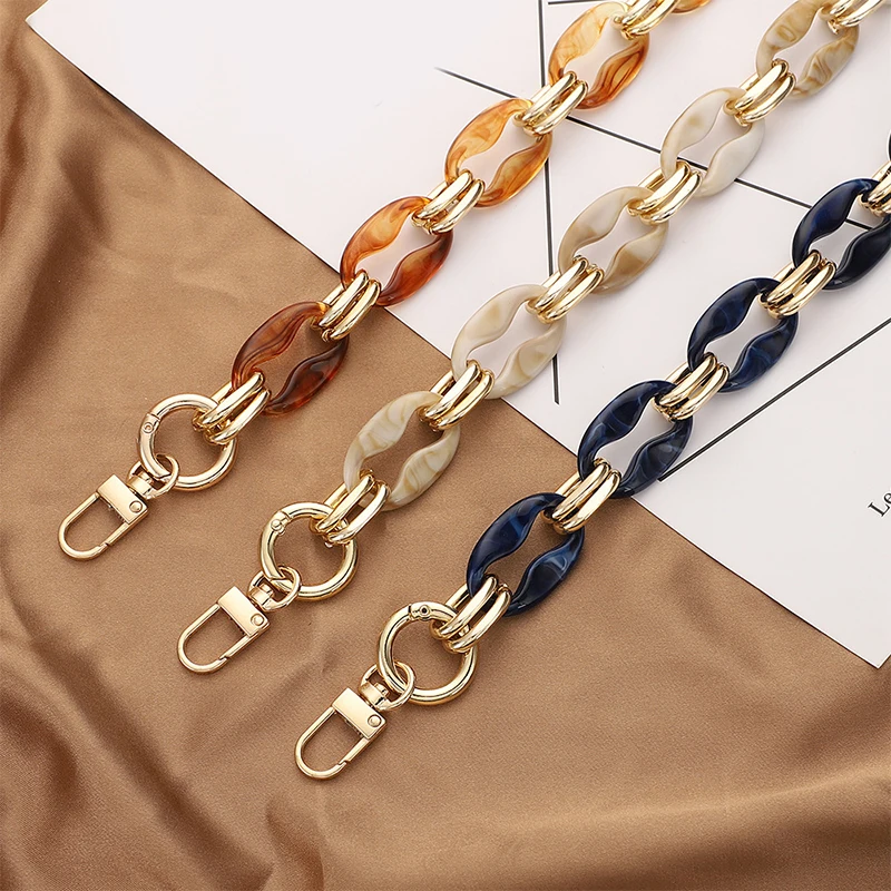 40/60cm Acrylic Bag Chain Bag Strap Removable Bag Accessories Women\'s High Quality Chain For Bags Purse Chain Bag Handle 2021