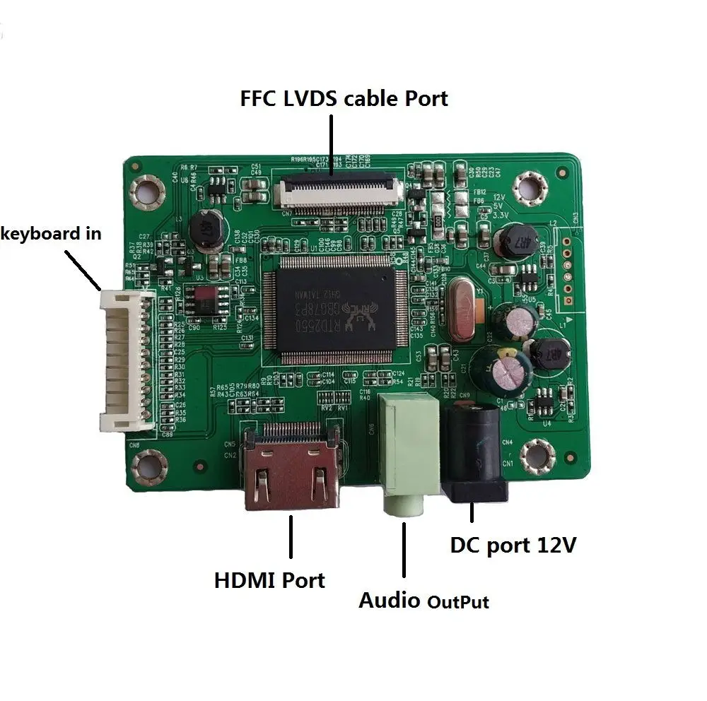 Kit de placa controladora de LCD para B140XTN02.6 1366X768, panel de pantalla LED EDP, bricolaje, 2019