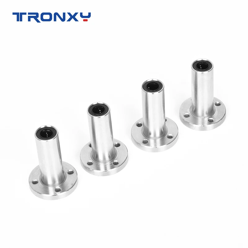 Tronxy 3D Printer Parts Metal Lengthen Flange Linear Ball Bearings Longer Extrusion Extend Polish Rod Bush 3D Printer Accessory