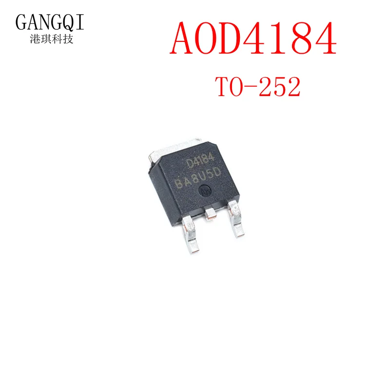 10 Teile/los AOD4184 TO-252 D4184 AOD4184 D4184 MOSFET TO252 Neue IC